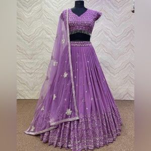 Purple lehenga choli xs